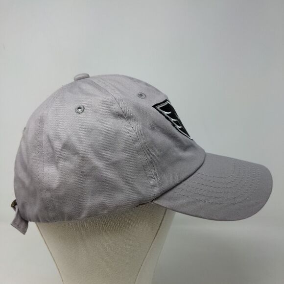 Unbranded Men's Slideback Hat Gray Adjustable 100% Cotton Embroidered Logo - Picture 4 of 8
